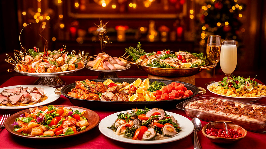 Главная картинка новости: 8 салатов на Новый год - шикарные идеи для встречи Огненной Лошади. Улетают со стола до боя курантов - проверено