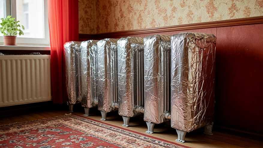 Главная картинка новости: Нужна лишь фольга: отапливаю дом за полчаса – жарко, даже если за окнами минус 35