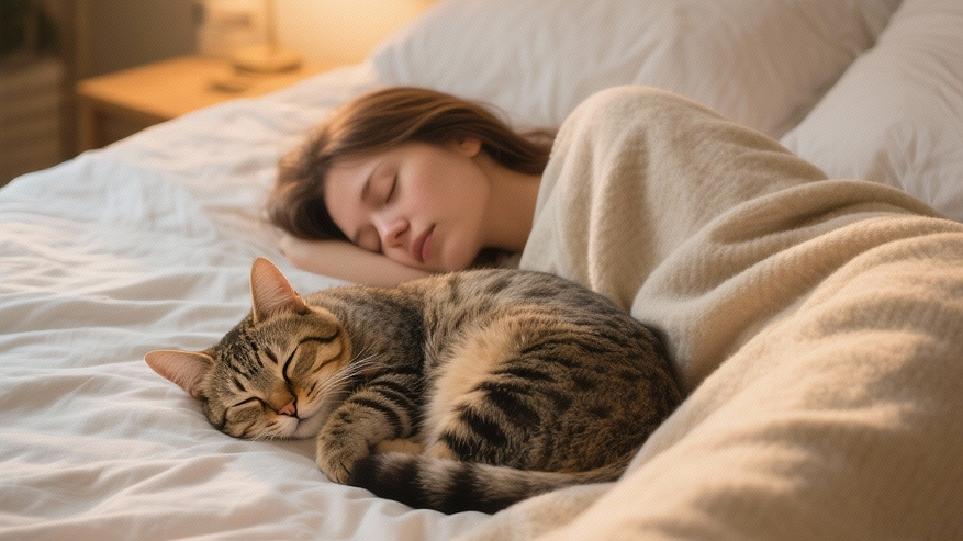 Главная картинка новости: Как кошки решают, с кем из хозяев спать рядом и что влияет на их выбор
