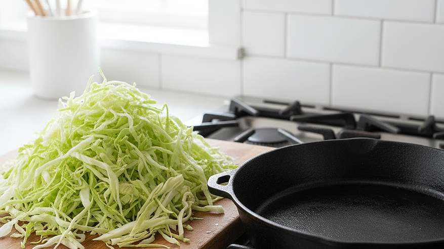 Главная картинка новости: Жарю белокочанную капусту лишь так – никто не понимает, из чего это блюдо, но все очень хвалят