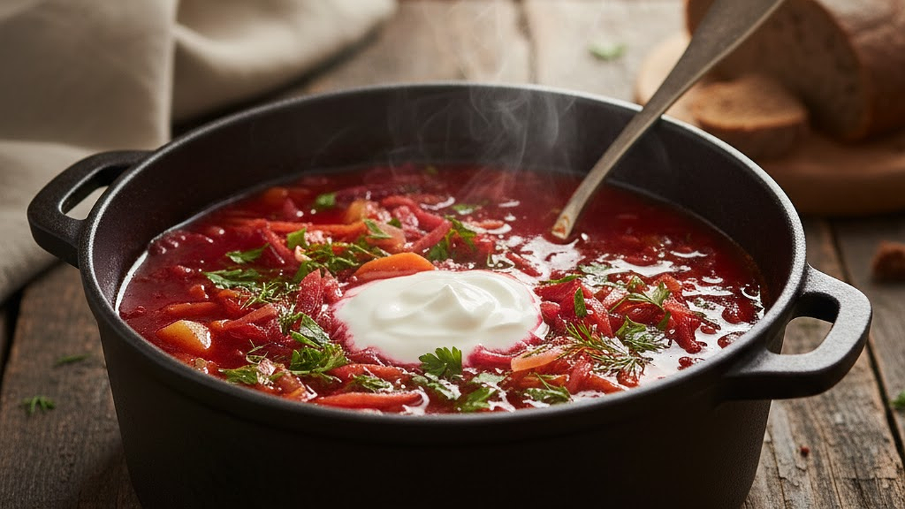 Главная картинка новости: Как варят настоящий борщ, а не суп со свеклой: отыскала рецепт в книге 1952 года. Есть 2 тонкости: от них зависит вкус и рубиновый цвет