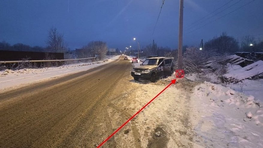 Главная картинка новости: Столкновение и наезд на опору ЛЭП: в Коми произошло два ДТП с пострадавшими