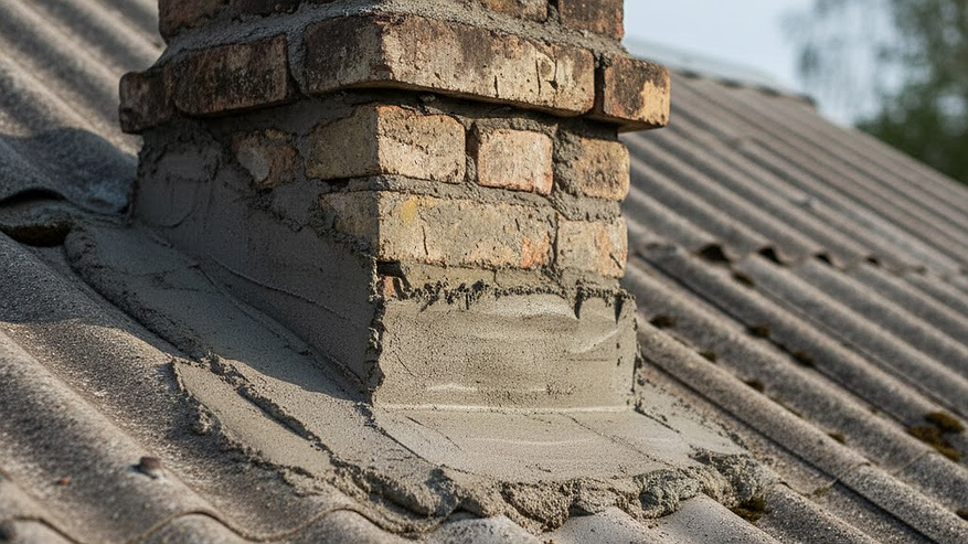 Главная картинка новости: Надежная герметизация на долгие столетия: чем заделать отверстие вокруг дымохода в кровле из шифера — смесь из 2 компонентов