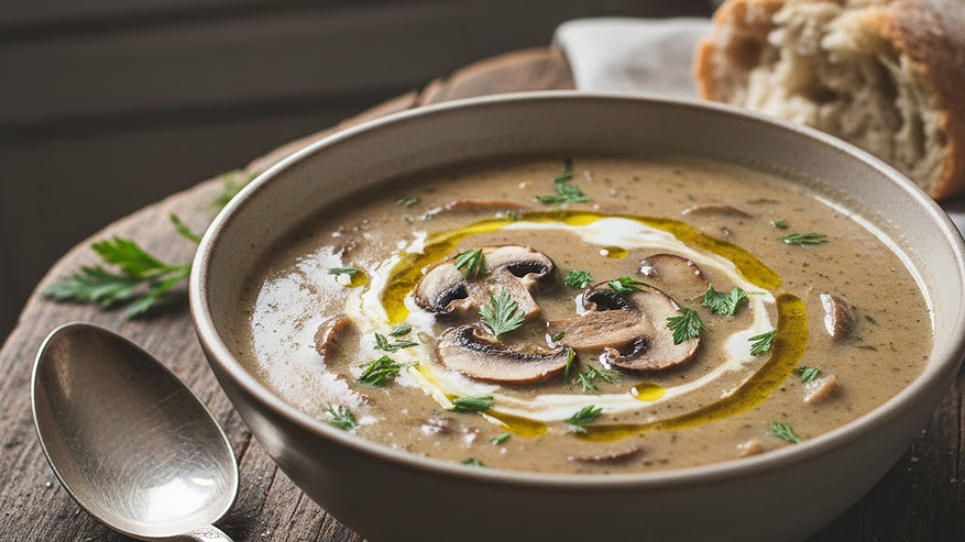 Главная картинка новости: Рецепт простого грибного супа и 5 секретов приготовления блюд с грибами