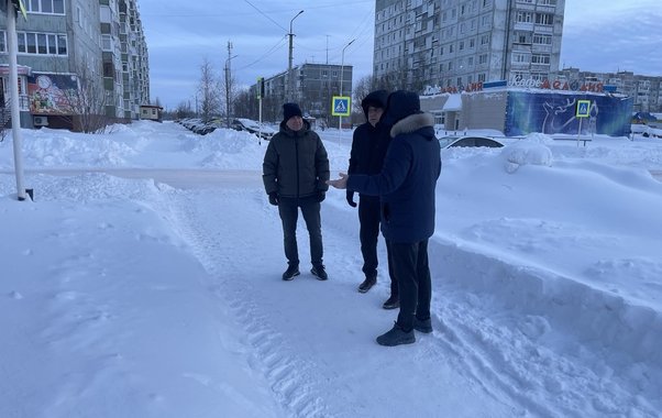 Николай Такаев лично проинспектировал ход работ по уборке снега
