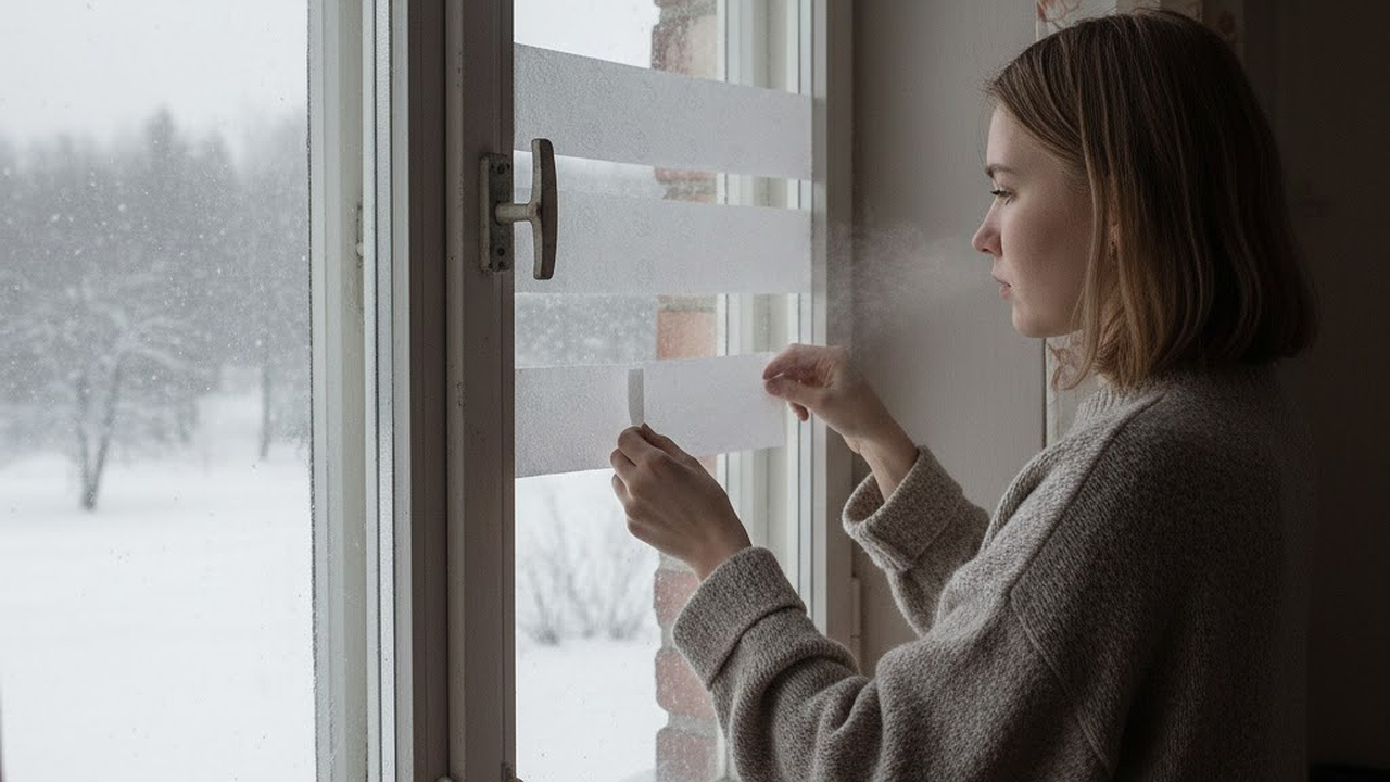 Главная картинка новости: Беру рулон туалетной бумаги — и из окон больше не дует даже при -30 градуса. Подоконник весь сезон остаётся тёплым и сухим