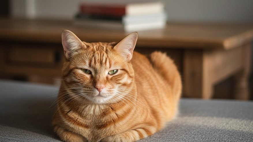 Главная картинка новости: В позе буханочки: зачем кошка поджимает лапки под себя