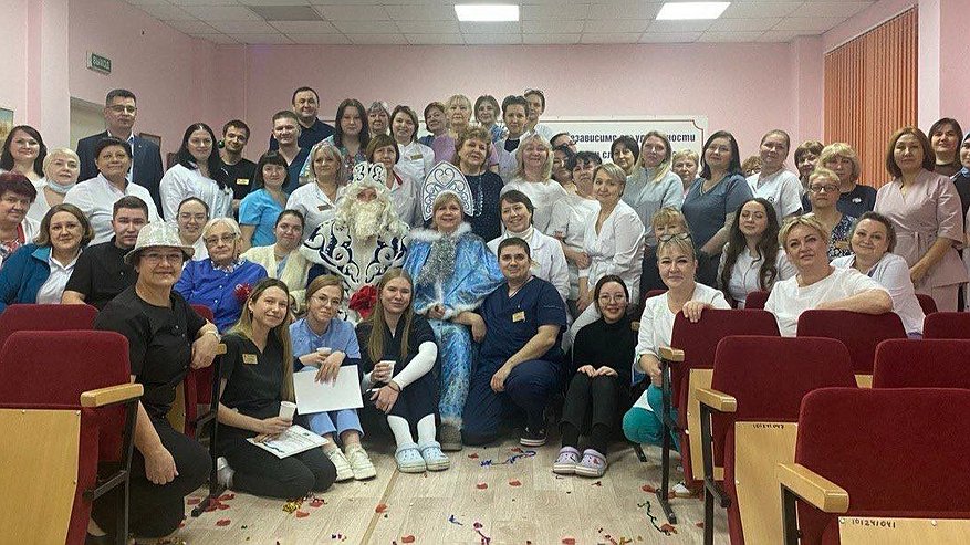 Главная картинка новости: В Усинске в городской поликлинике отметили итоги работы за год