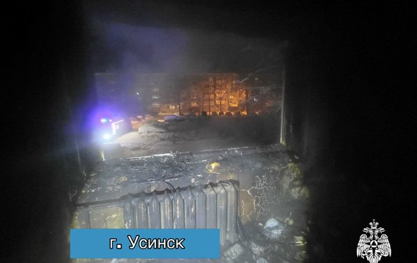 В Усинске при пожаре в многоэтажке спасли человека
