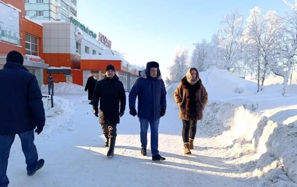 В Усинском округе за неделю вывезли более 9 тысяч кубометров снега