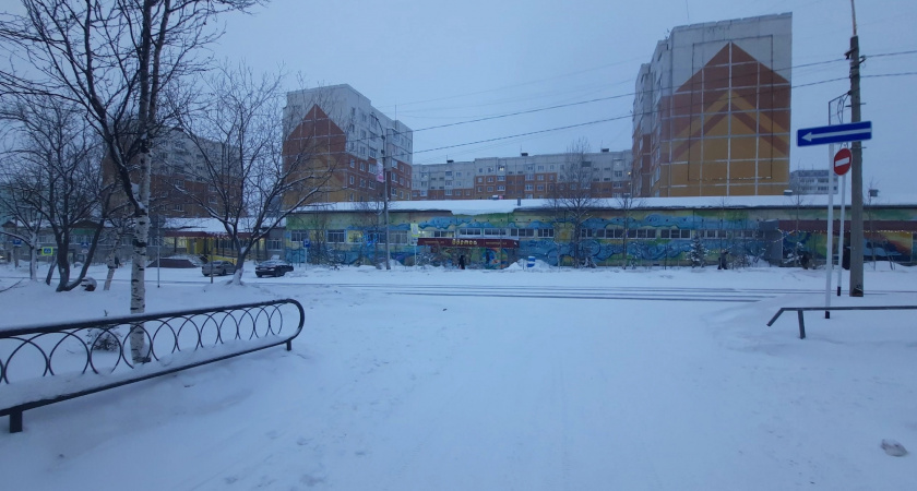 Усинск засыпает снегом: горожан ждет морозный день