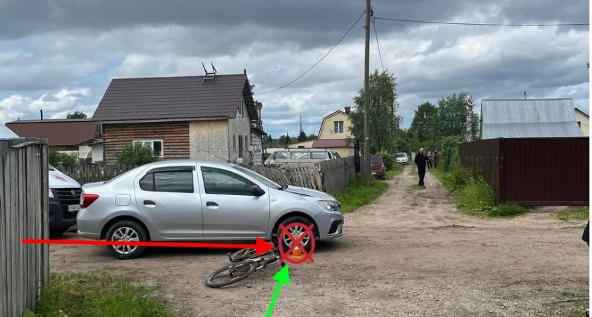 В Коми ребенок на велосипеде попал под колеса иномарки