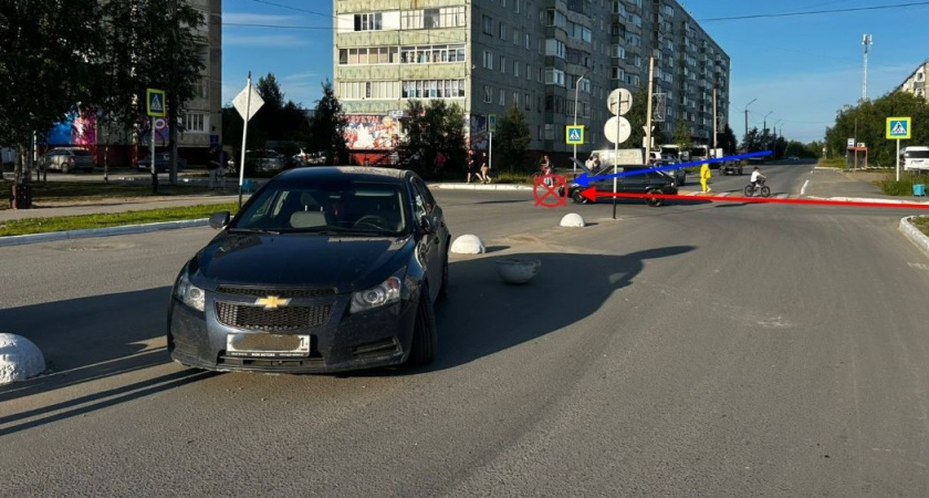 В Усинске авария с участием двух машин привела к травме ребенка