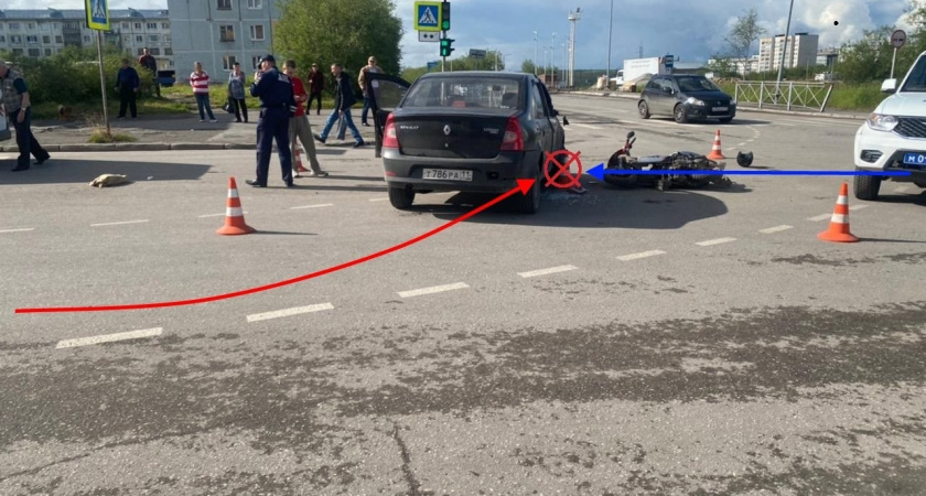 За сутки на дорогах Коми пострадали трое мотоциклистов 