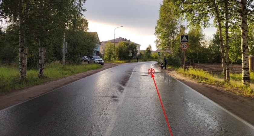 В Коми водитель мопеда пострадал в ДТП