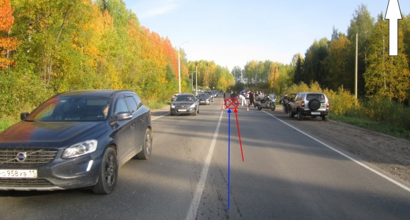В Коми мотоциклист погиб под колесами попутного двухколесного транспорта