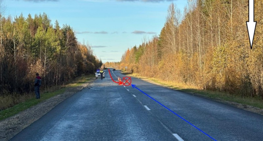 В Коми мужчина на Lada Granta угодил под КамАЗ